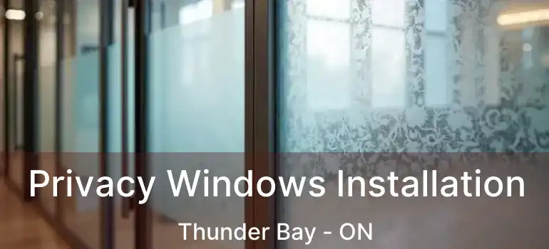  Privacy Windows Installation Thunder Bay - ON