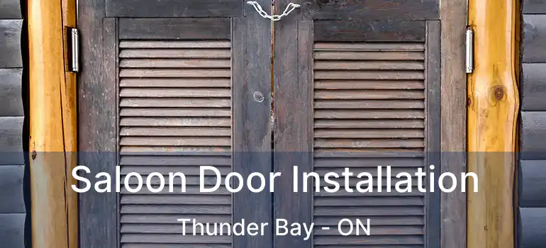  Saloon Door Installation Thunder Bay - ON