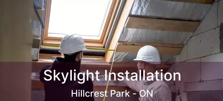  Skylight Installation Hillcrest Park - ON